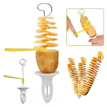 Whirlwind Potato Spiral Cutter Potato Tower Making Machine Vegetable Slicer Creative Vegetable Tools Kitchen Accessories Gadgets