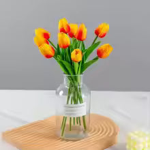 Tulip Flower Home Decor Valentines Gift Wedding Bouquet