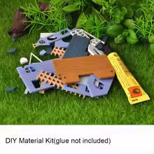 Creative Handmade Accessories Scene Model Wood Villa Puzzle DIY Dollhouse Kit Playing House Miniature Doll Houses
